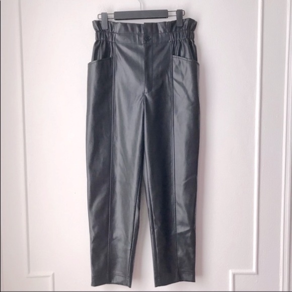 Madewell Pants - Madewell Paperbag Vegan Leather Pants